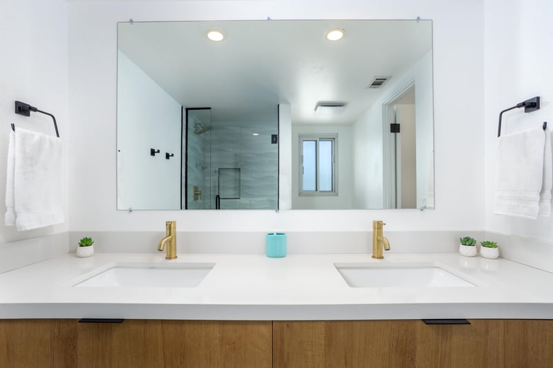 Dual sink vanity