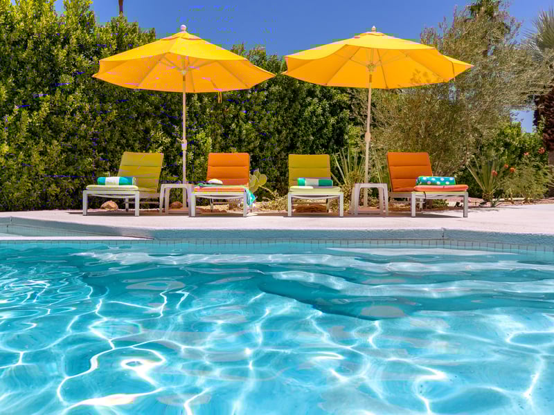 Time to relax and have a drink under the umbrella