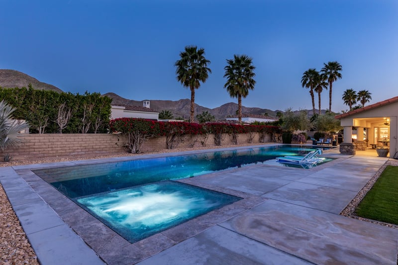 Soak in the warm spa