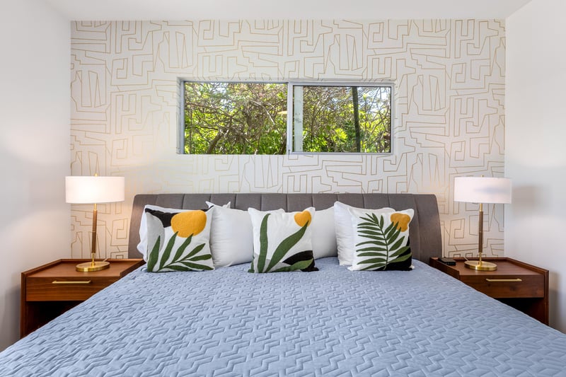 Peaceful guest bedroom