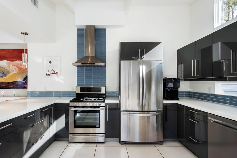 Spacious and wellstocked kitchen for all your culinary needs