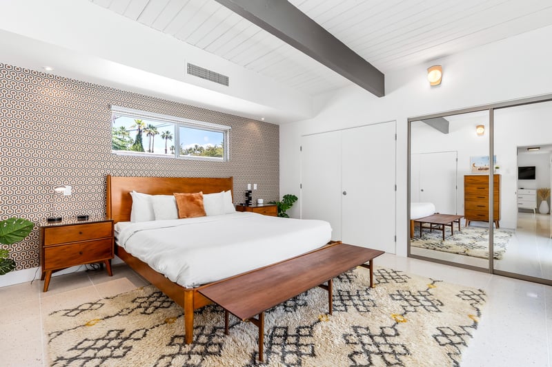 Peaceful guest bedroom