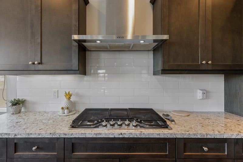 Chefs kitchen cooktop