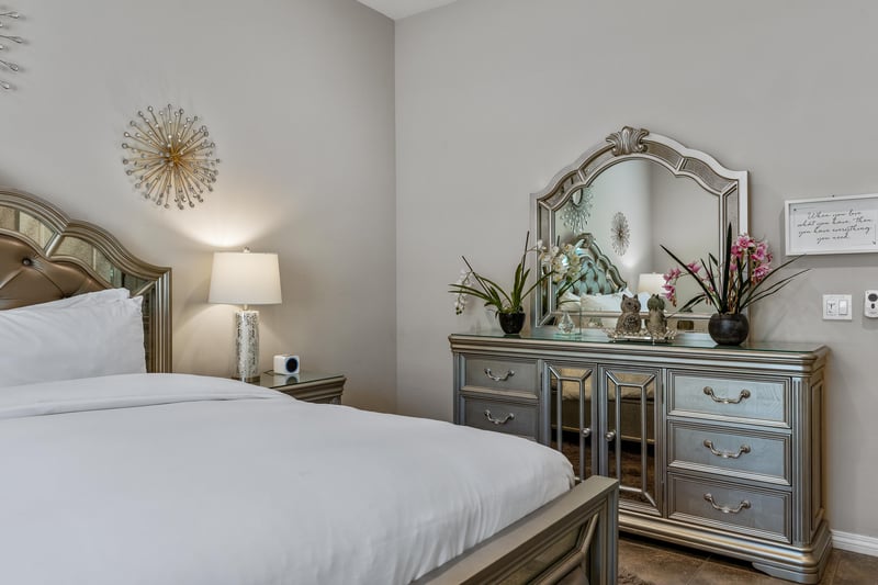 Luxurious primary bedroom