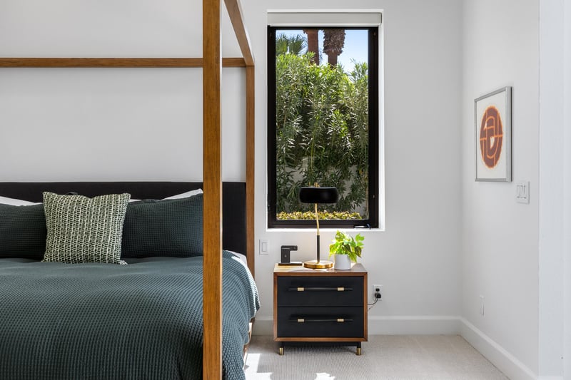 Minimalist guest bedroom