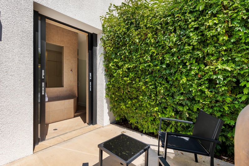 Private patio area