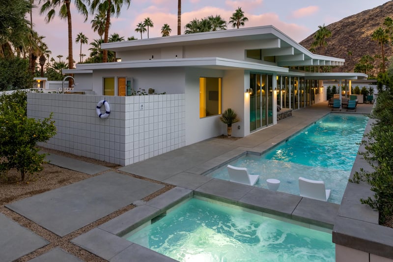 Gorgeous sunsets while dipping in the Spa