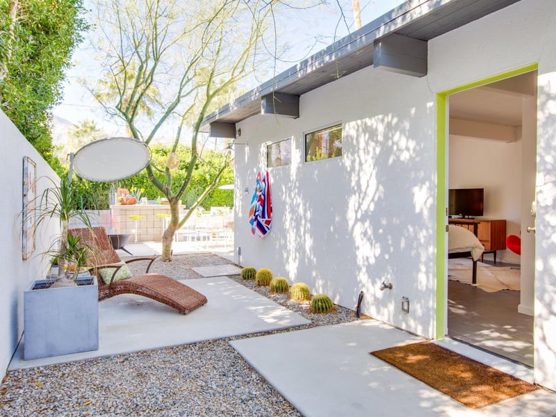 Relaxing outdoor patio