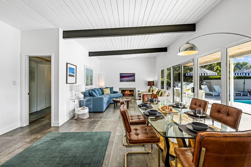 Great room with dining and living room connected