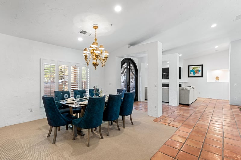 Open concept living spaces