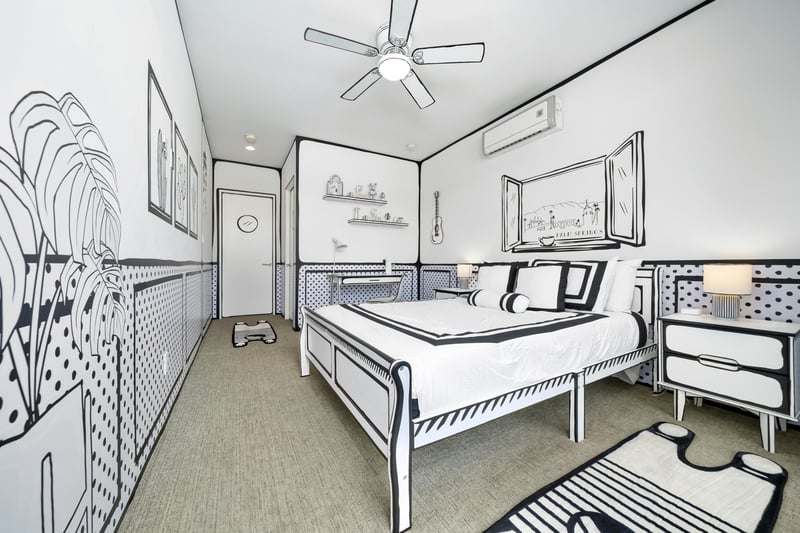 Sleep comfortably in the 2D room