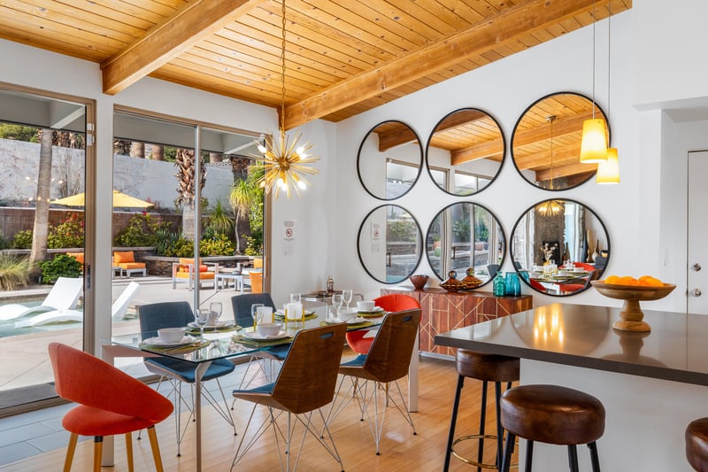 Midcentury modern dining room