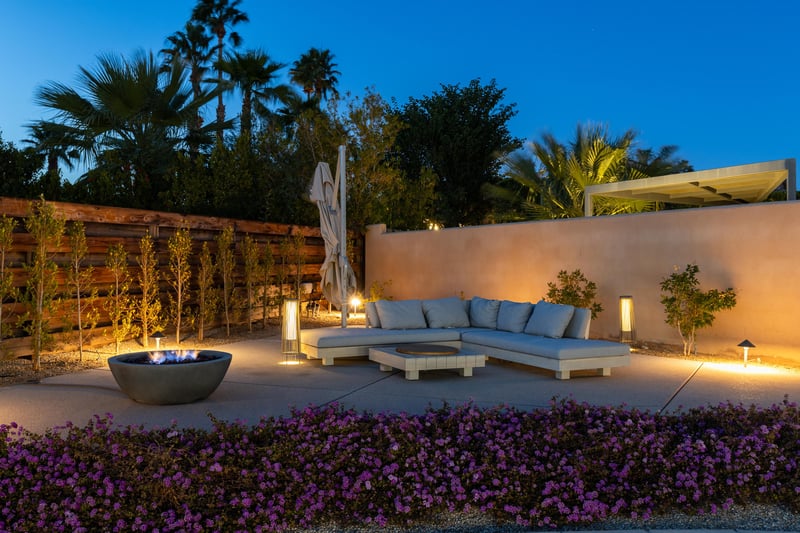 Gather around the firepit with your family and friends