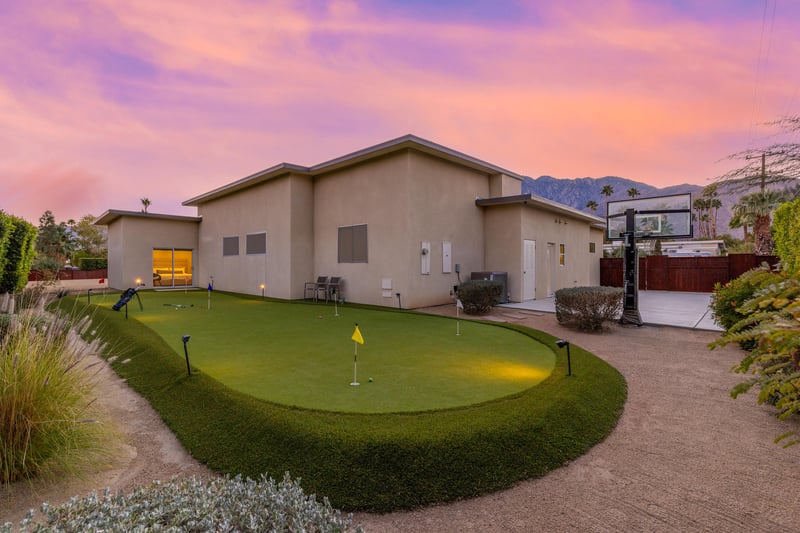 Incredible lighting and landscaping throughout