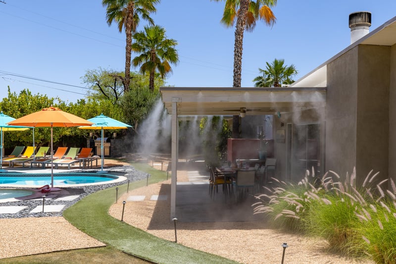 Misters to cool you off on warm sunny days