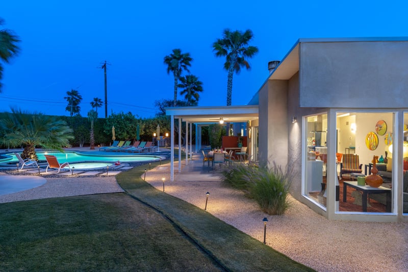 Incredible pool deck and landscaping lighting