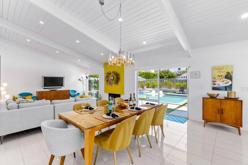 Spacious combined living areas