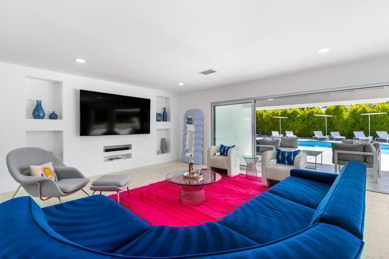 Modern pops of color everywhere