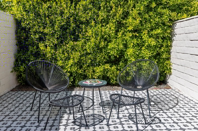 Private courtyard outside the Primary bedroom