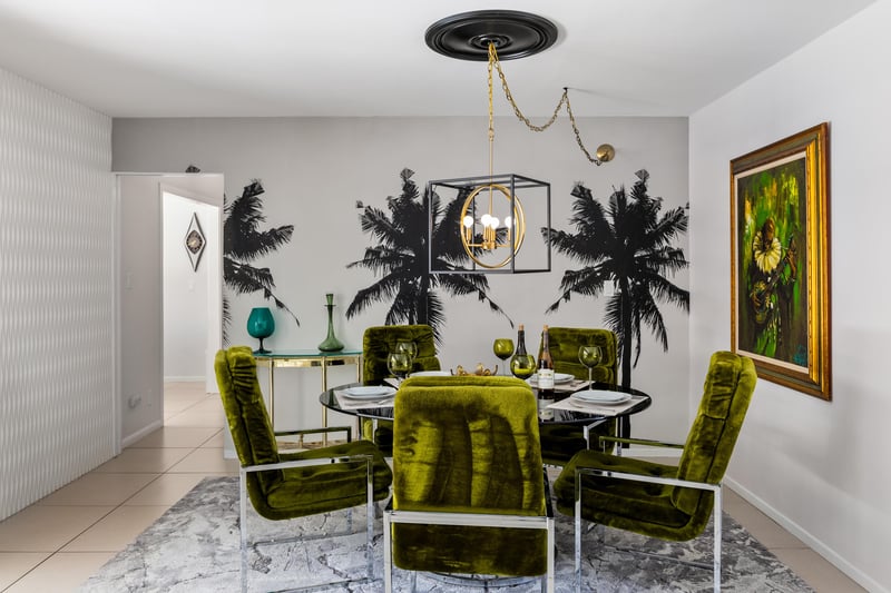 Midcentury modern dining room