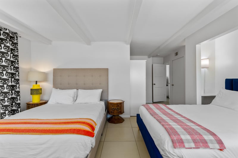 Guest bedroom with two queen beds