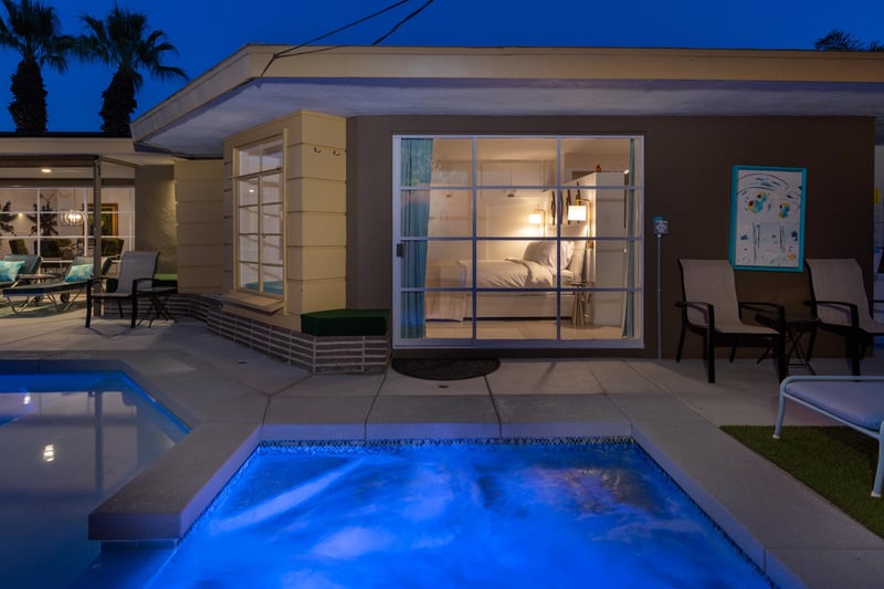 Spa just outside of the primary bedroom