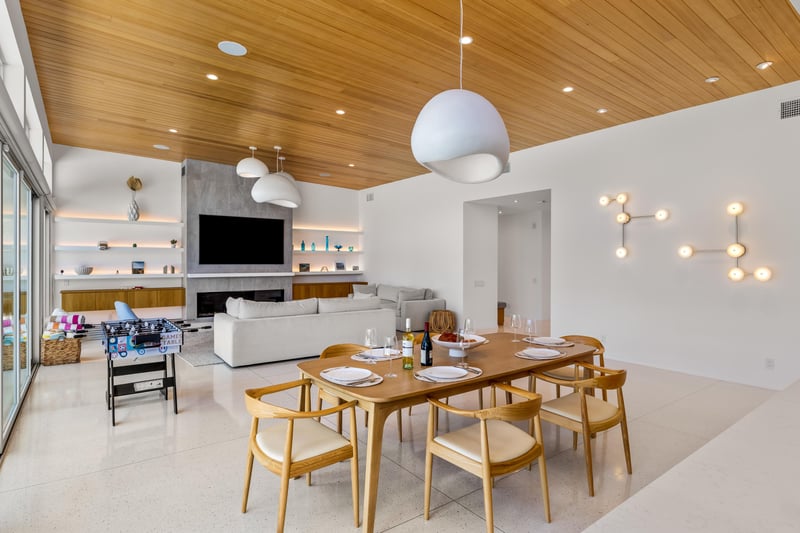 Spacious flowing living spaces