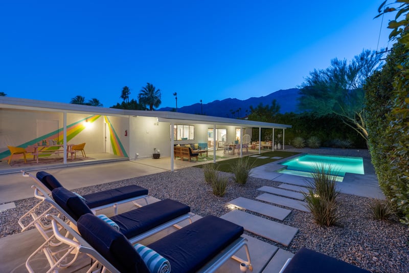 Gorgeous outdoor pool and deck lighting