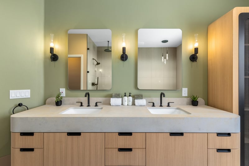 Dual vanity sinks
