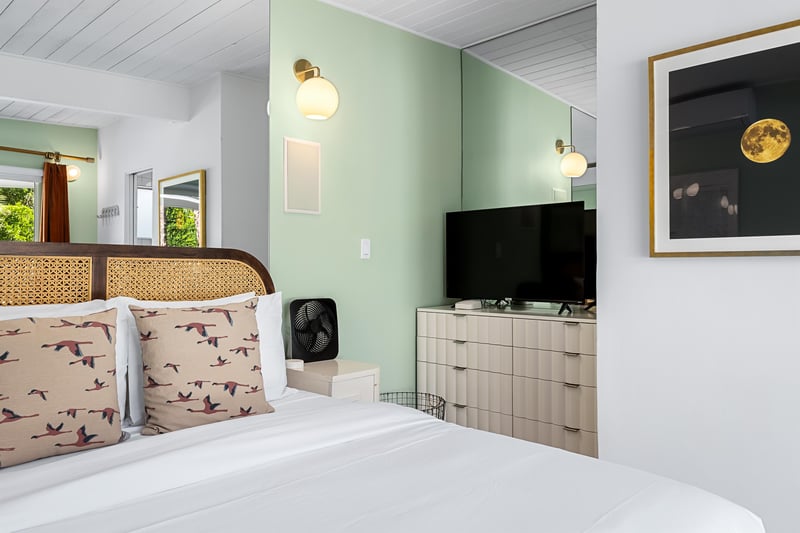 Bedroom flat screen TV