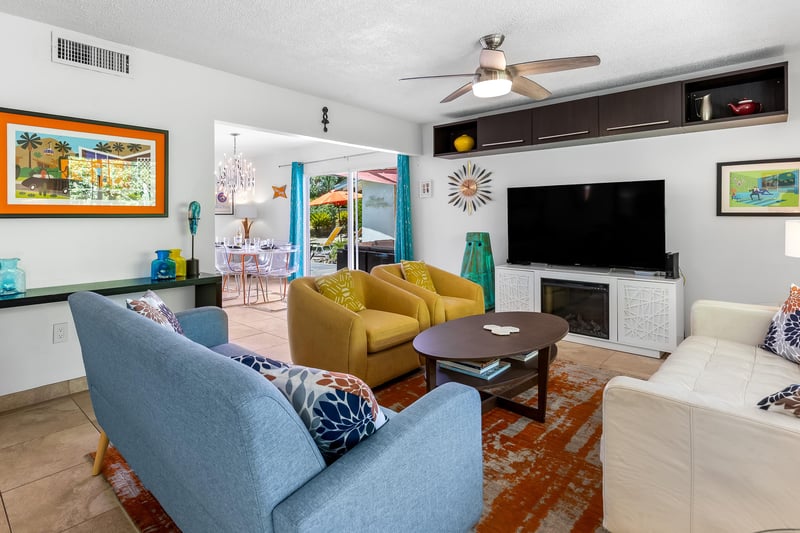 Cozy living room with charming decor