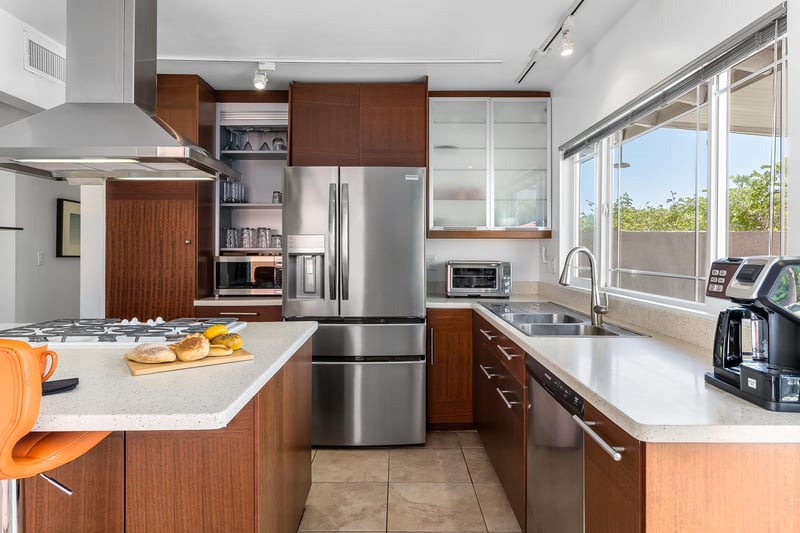 Modern kitchen with updated appliances