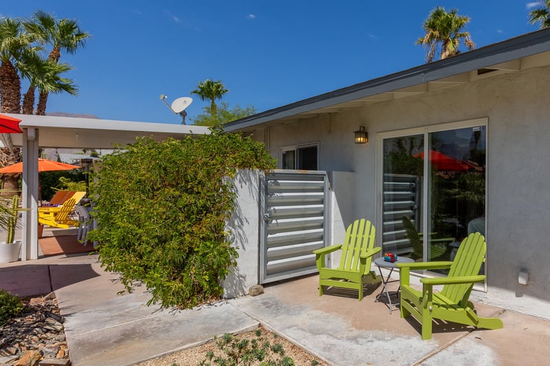 Private bedroom seating area