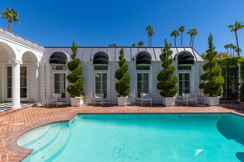 View of the Primary bedroom from the pool