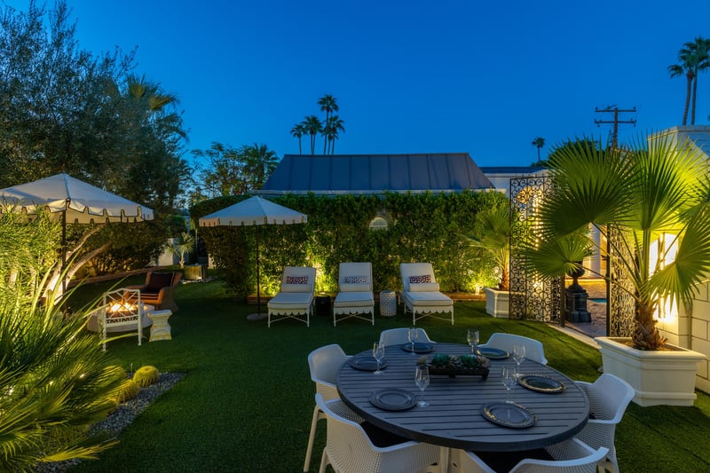 Relax in the luxury chaise lounge chairs