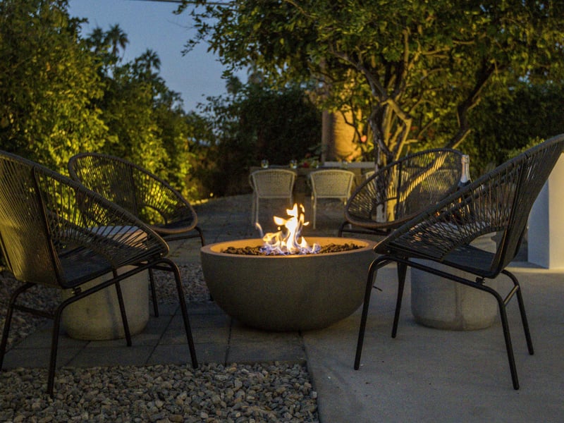 Fire Pit lounge near the pool