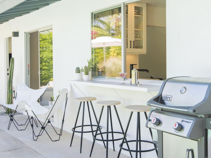 Enjoy a cocktail while relaxing poolside