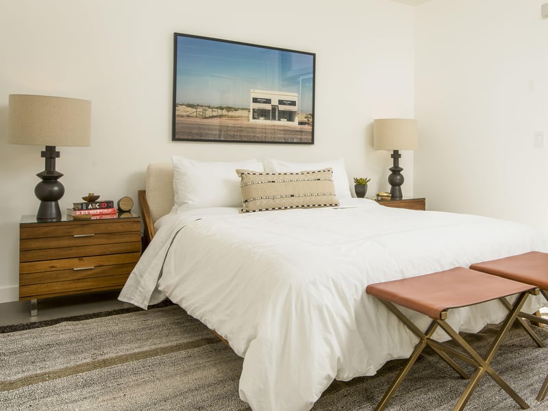 Fall asleep in the gorgeous bedroom