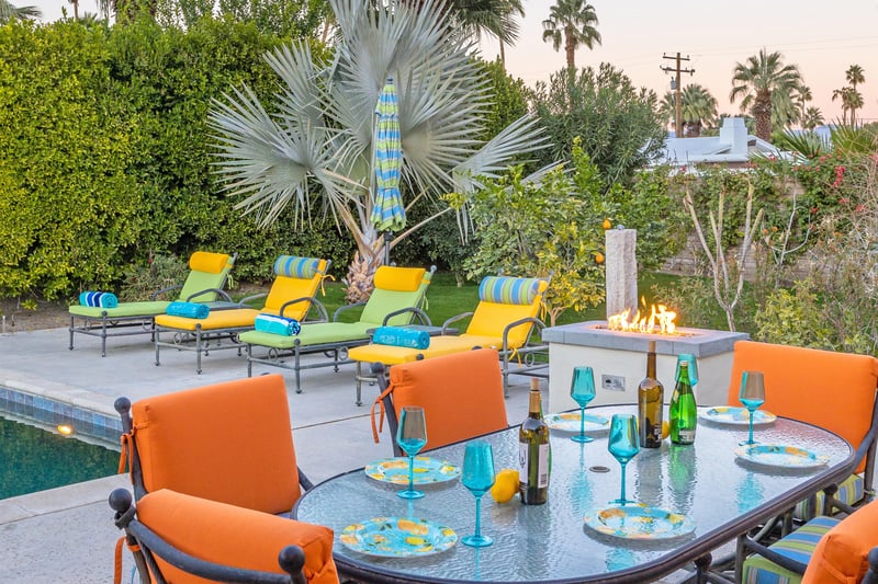 Enjoy dinner alfresco