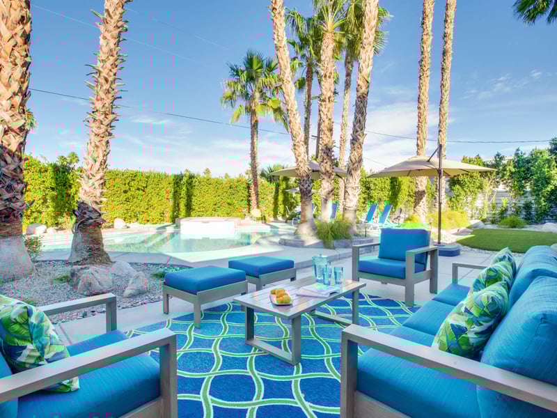 Comfortable outdoor seating area