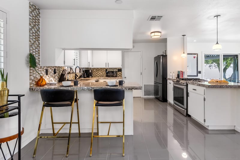 Pull up a chair at the breakfast bar