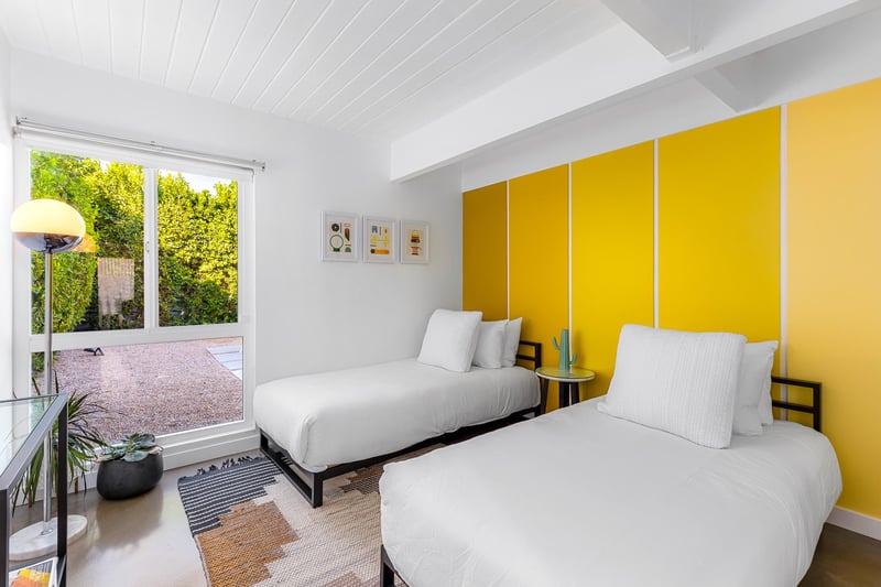 Guest bedroom with two twin beds
