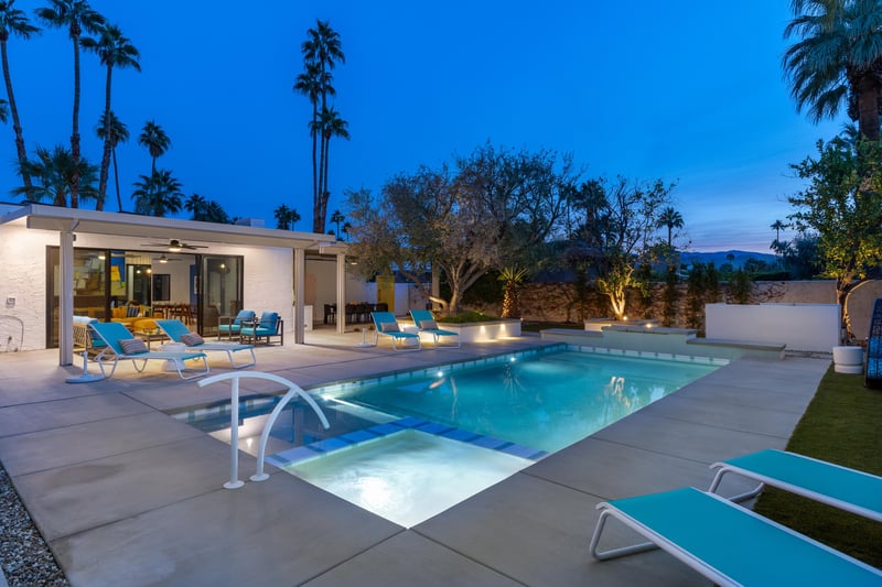 Beautiful night swims and spa dips await