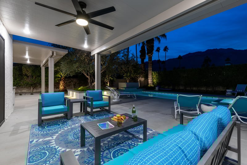 Time for a nap before dinner outsideon the couch