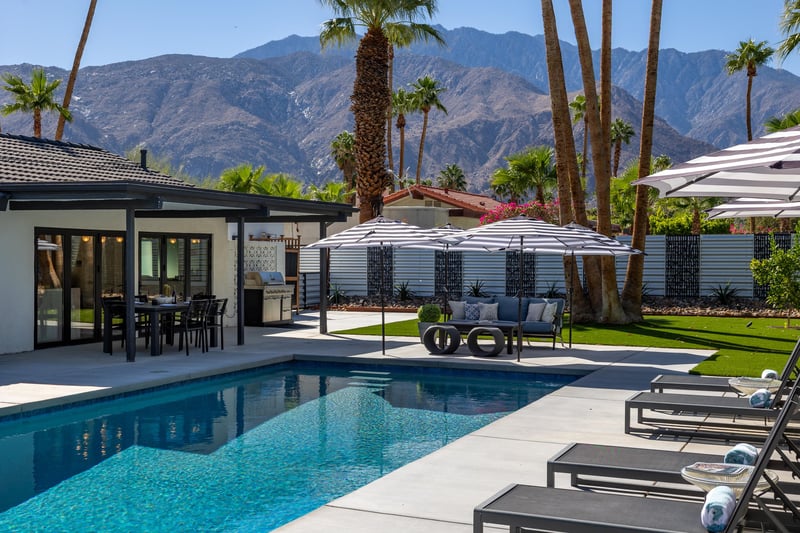 Time for a dip in the beautiful pool