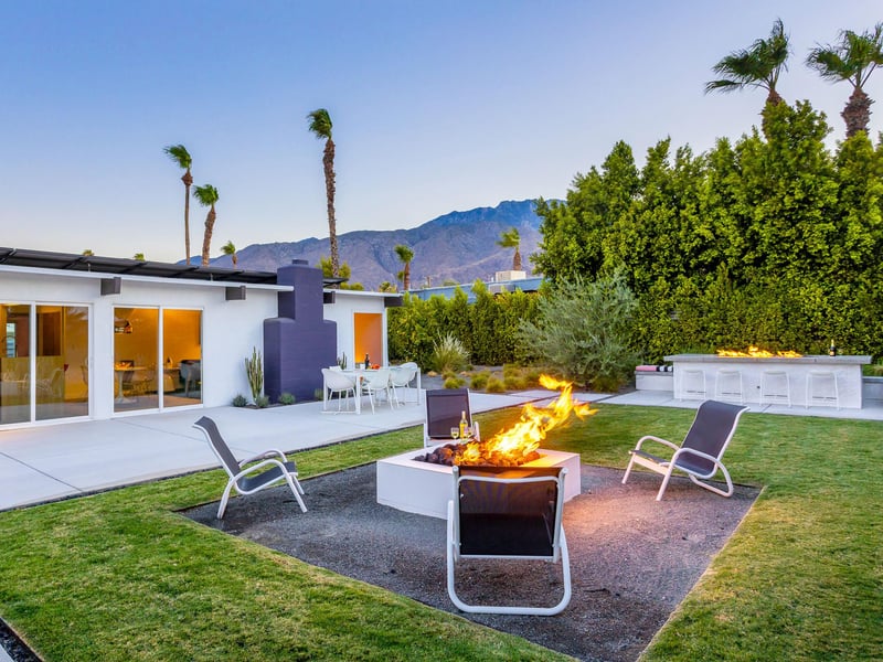 Fire Pit lounge near the pool