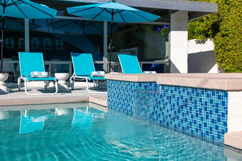 Enjoy a dip in the pool or spa
