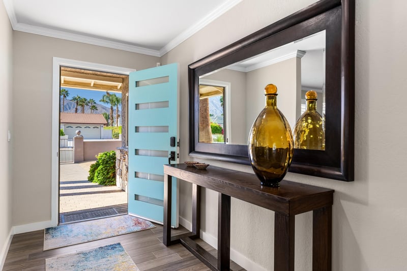 Gorgeous midcentury modern entry area
