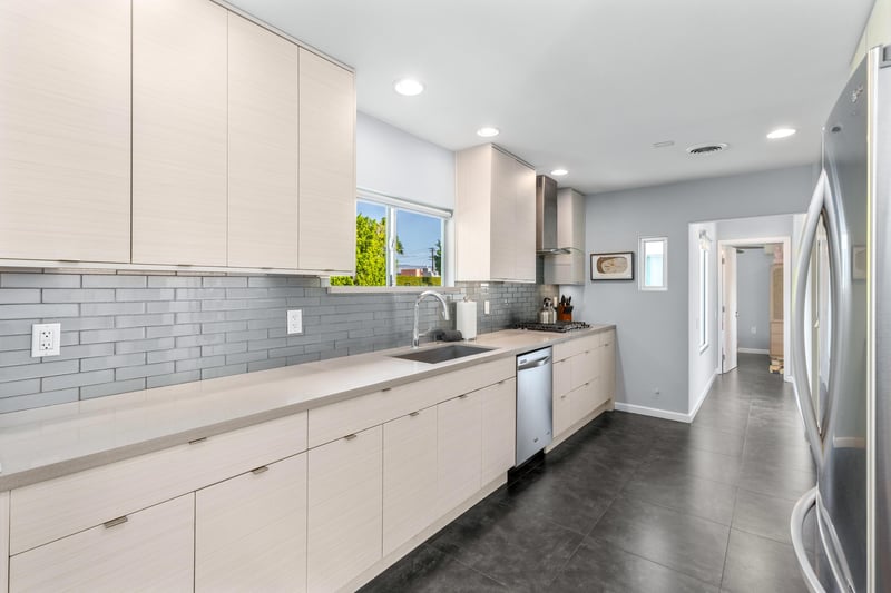 Modern kitchen with modern appliances