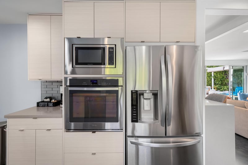 Sleek modern appliances